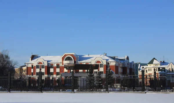 Jednym Nowych Dzielnic Mieszkalnych Centrum Regionu Ryazan Federacja Rosyjska — Zdjęcie stockowe