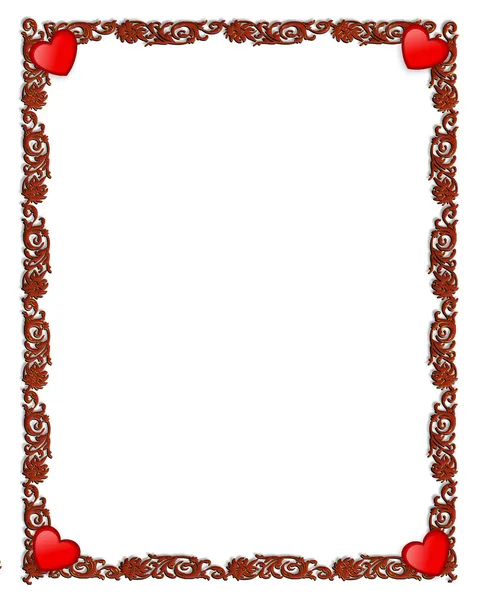 Валентинов орнамент — стоковое фото