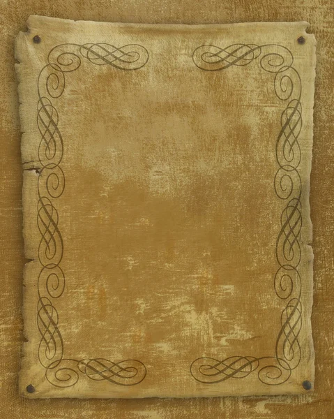 Старый бумажный пергамент — стоковое фото