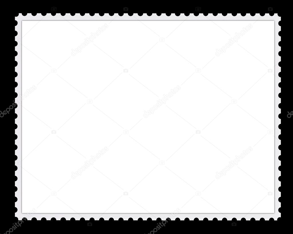Blank Postage Stamp Background