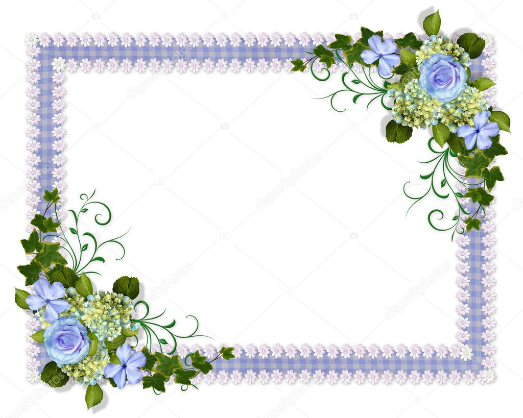wedding flowers background blue