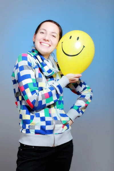 stock image Girl with a balloon