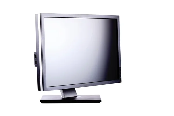Pannello Professionale Ips Monitor Lcd Isolato Bianco — Foto Stock
