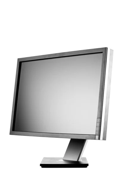 Professioneller Ips Panel Lcd Monitor Isoliert Auf Weiß — Stockfoto