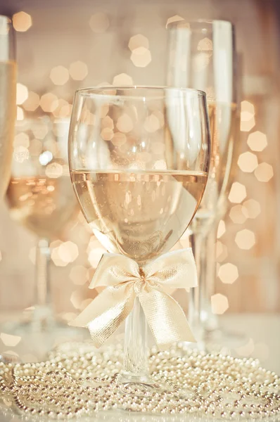 Glas champaigne — Stockfoto