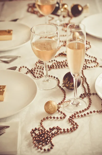 Stół nakryty na kolację weselną — Zdjęcie stockowe