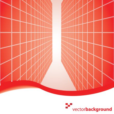 Vector 3D square vector background clipart