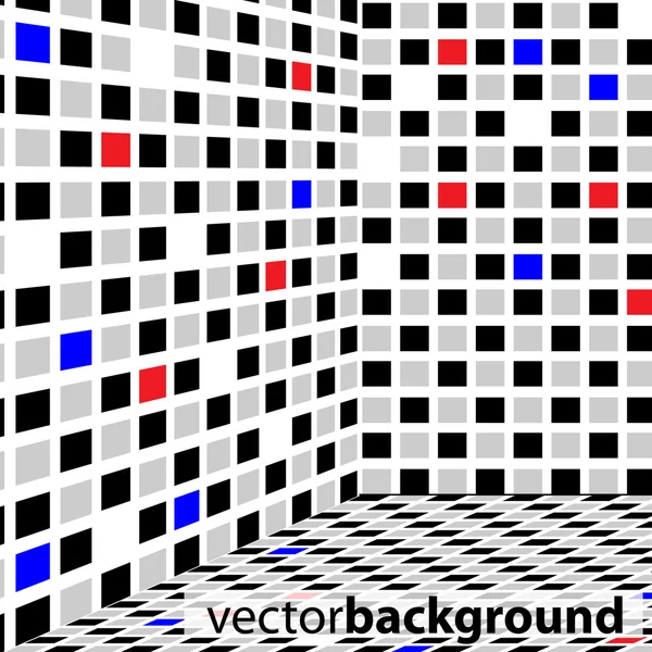 Sala de mosaico — Vector de stock