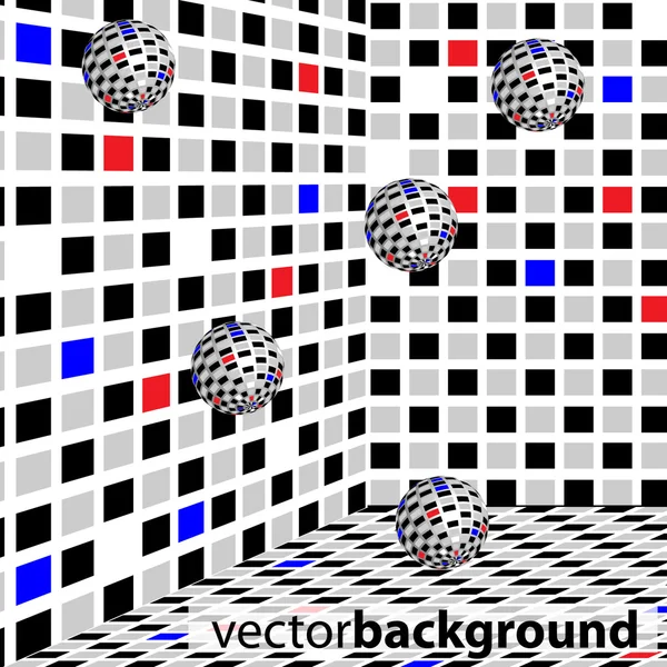 Mosaik Raum Hintergrund — Stockvektor