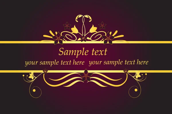 Cadre rouge pour le texte — Image vectorielle