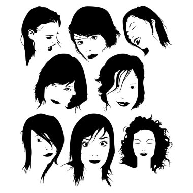 Hairstyles clipart