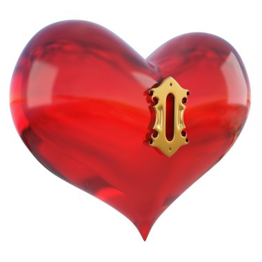 Hearts key clipart