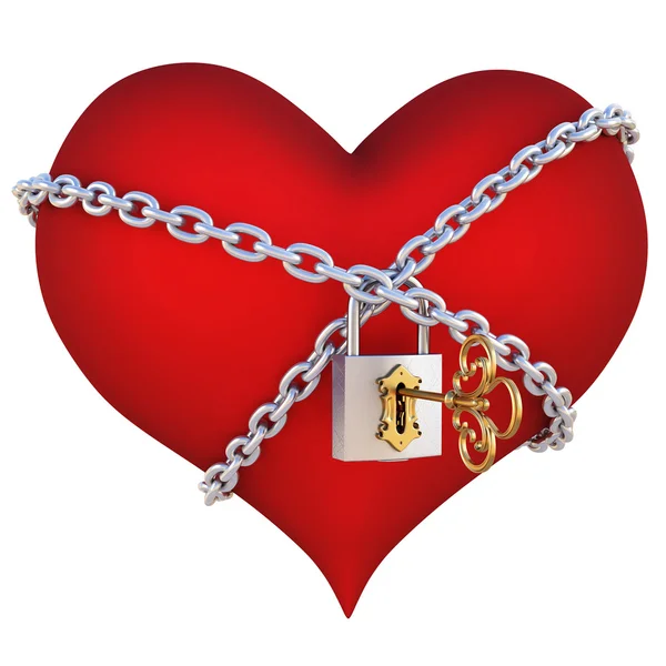 stock image Hearts chain