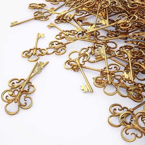 Ouro chave — Fotografia de Stock