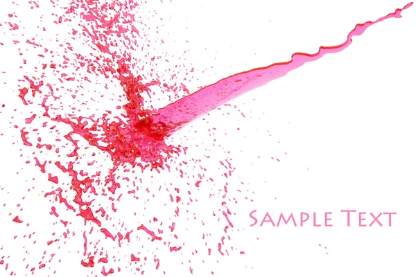 분홍색 액체의 스플래시 클리핑 — 스톡 사진