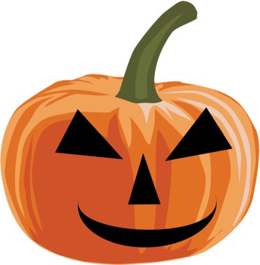 Pumpkin - halloween, vector illustration clipart