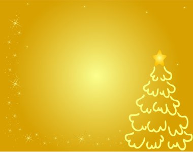 Christmas tree background, vector clipart