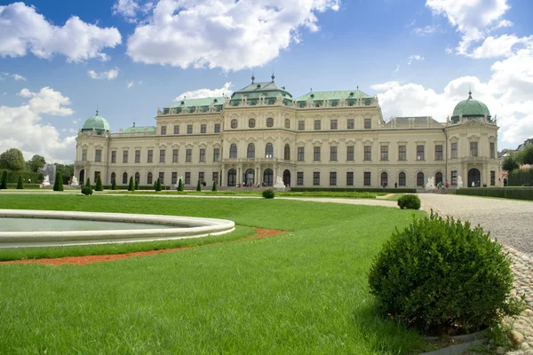 Schloss Belvedere in Wien lizenzfreie Stockbilder