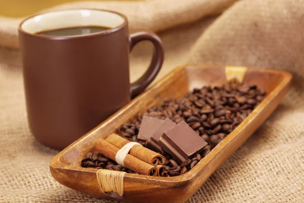 巧克力、 咖啡 — 图库照片