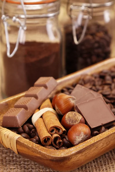 Chocolade, koffie — Stockfoto