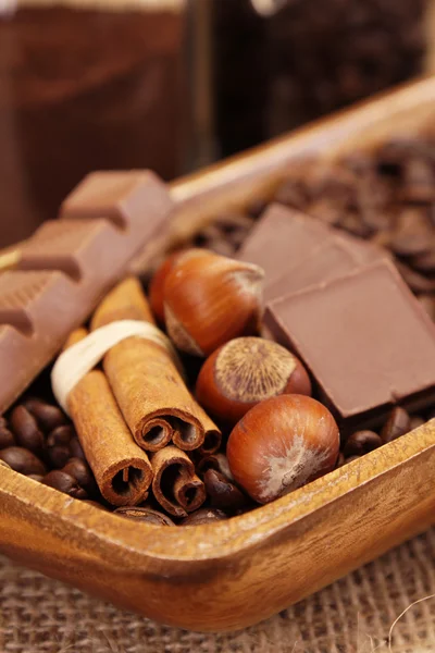 Chocolade, koffie — Stockfoto