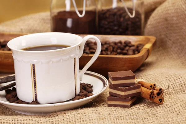 Čokoláda, káva — Stock fotografie