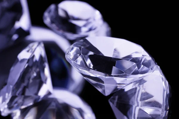 Діаманти Коштовності Дзеркальному Фоні — стокове фото