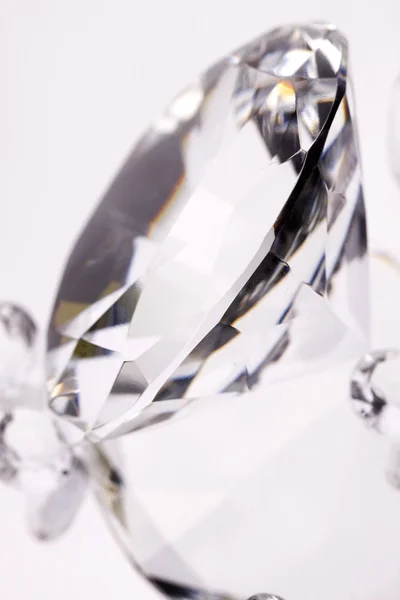 Діаманти Коштовності Дзеркальному Фоні — стокове фото