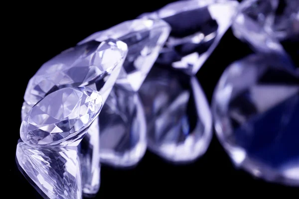 Diamonds Jewels Mirrored Background — 스톡 사진