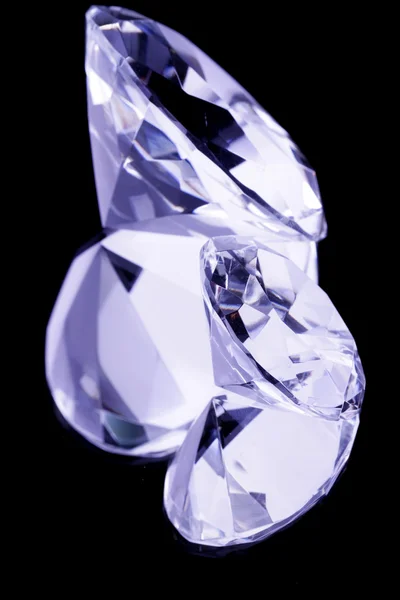 Berlian Permata Latar Belakang Cermin — Stok Foto