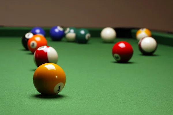 Billiard Time Pool Game Concept Table — Stock Photo, Image