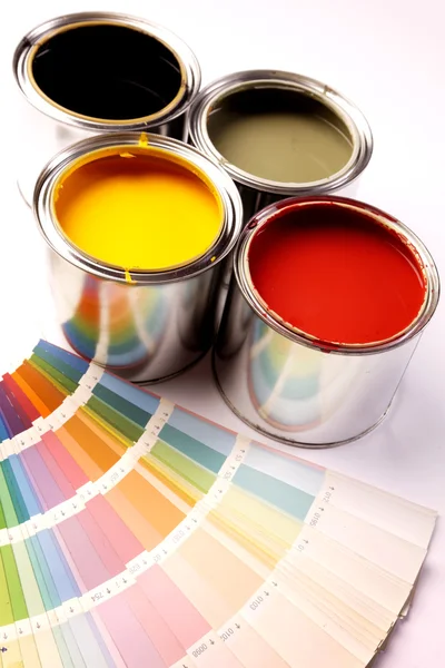 Malerei Farbdosen Paintbruches Und Mehr — Stockfoto