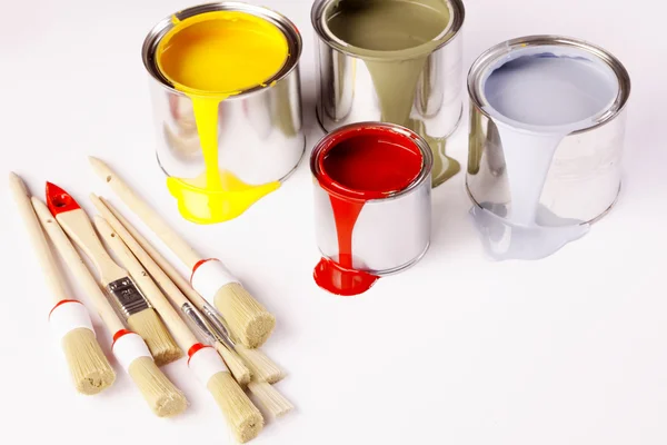 Rozlití barvy, malování čas! — Stock fotografie