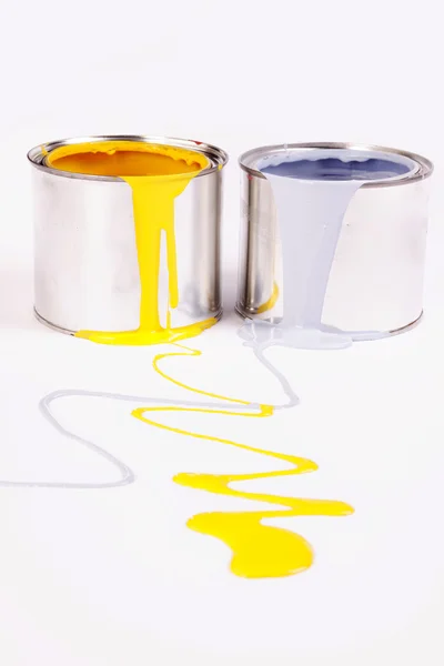 Rozlití barvy, malování čas! — Stock fotografie