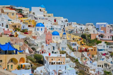 renkli oia Köyü panorama