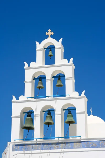 Bílá kaple v santorini — Stock fotografie