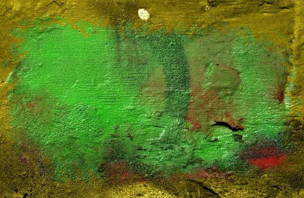 Levande grön grunge bakgrund med en ram — Stockfoto