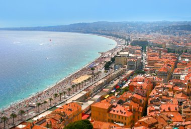 Fantastic cityscape of Nice, France clipart