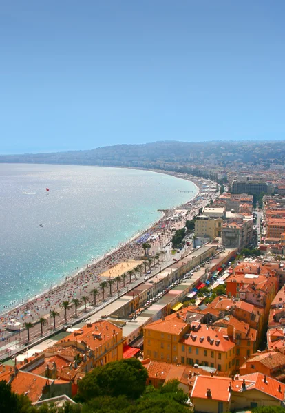 Cote d'Azur in stad van Nice — Stockfoto