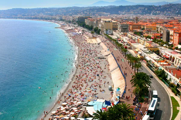 Fantastyczna panorama Nicei, Francja Obrazy Stockowe bez tantiem