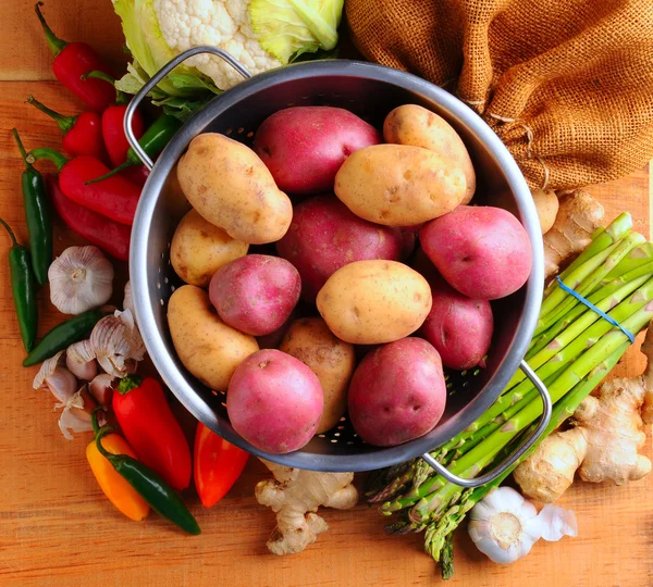 Kerti friss zöldségekkel — Stock Fotó