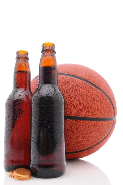 Beer and Football — Stock Photo, Image