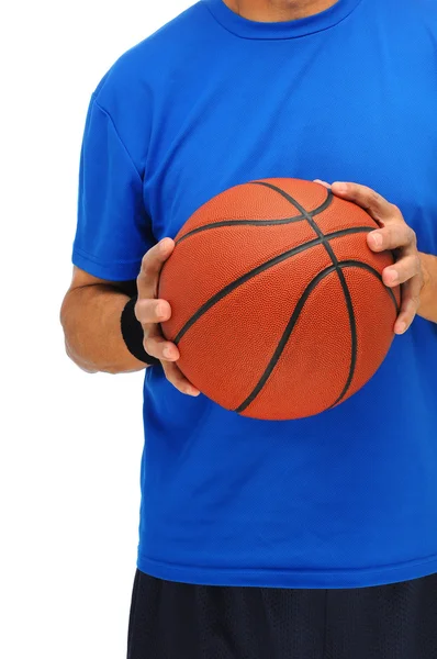 バスケット ボール - と男性の胴体 — ストック写真