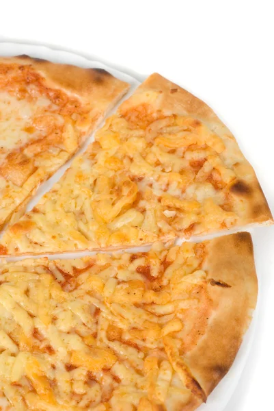 Tre ost pizza — Stockfoto