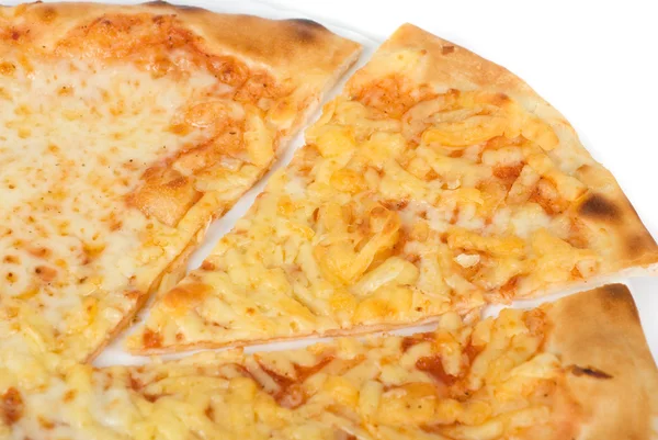 Három sajtos pizza — Stock Fotó