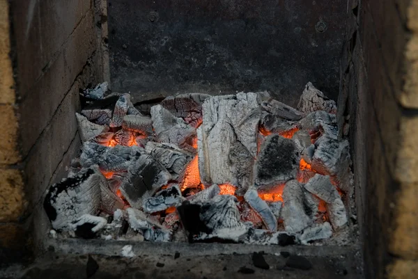 燃えている石炭 — ストック写真