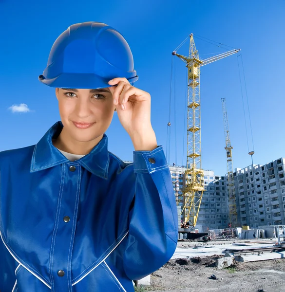 Chica constructora — Foto de Stock