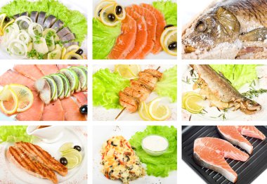 Fish set clipart