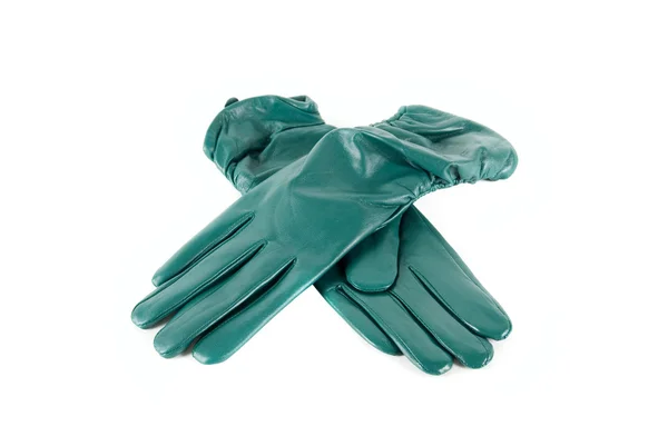 Ženské kožené rukavice — Stock fotografie