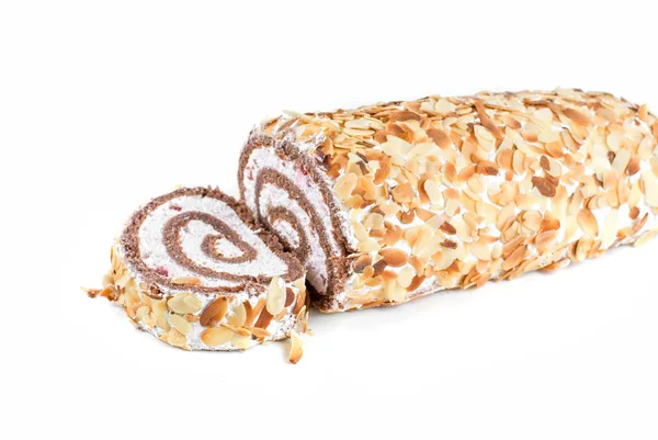 Ořechy Švýcarská roll — Stock fotografie